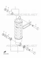 ACHTER SCHOKBREKER voor Yamaha DIVERSION 600 2009
