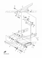 ACHTERBRUG voor Yamaha DIVERSION 600 2009