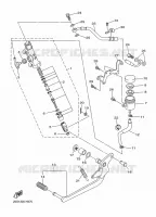 REMPOMP ACHTER voor Yamaha DIVERSION 600 2009