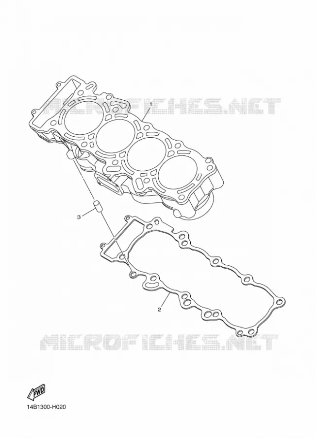 CILINDER Yamaha MOTO 1000 2009 R1  YZF-R1 R1