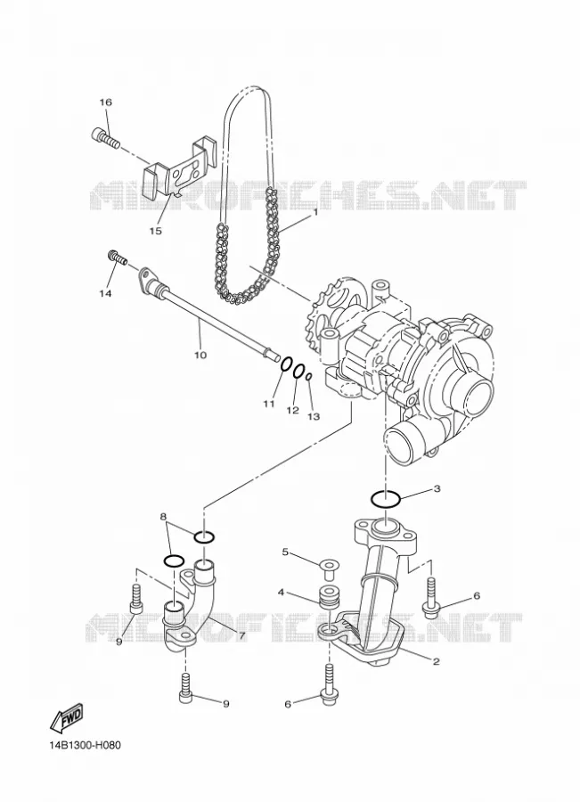 OLIEPOMP Yamaha MOTO 1000 2009 R1  YZF-R1 R1
