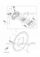 REMKLAUW ACHTER voor Yamaha VP250 2009
