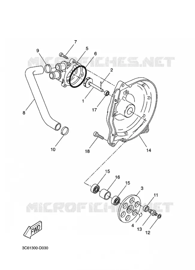 WATERPOMP / SLANGEN Yamaha SCOOTER 50 2009 NITRO  YQ50 NITRO