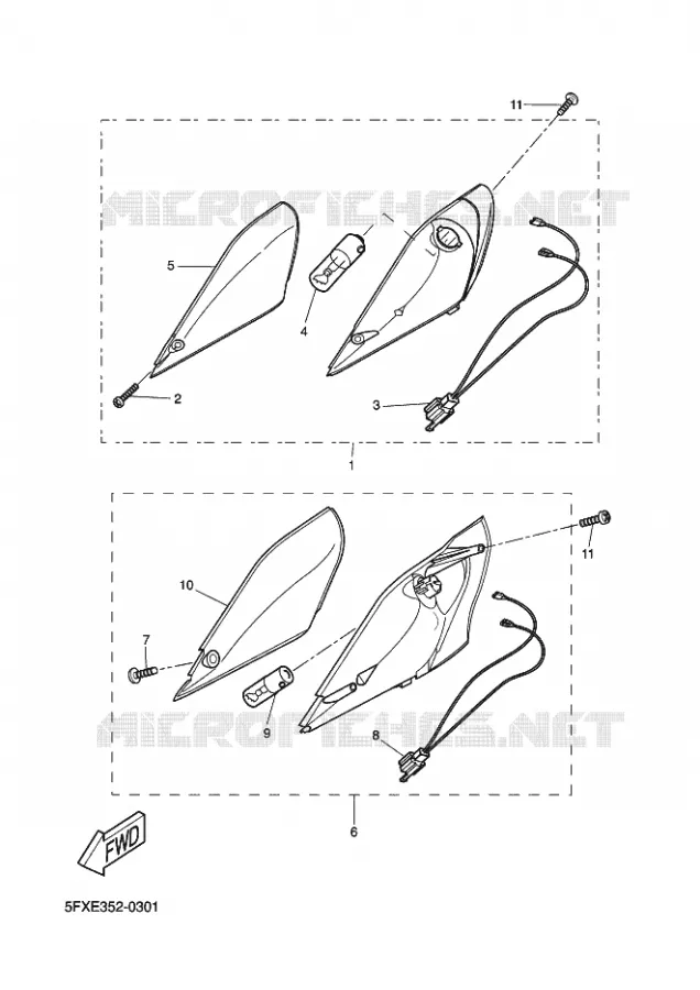 KNIPPERLICHT Yamaha SCOOTER 50 2009 NEXT GENERATION  CW50RS BW'S NEXT GENERATION