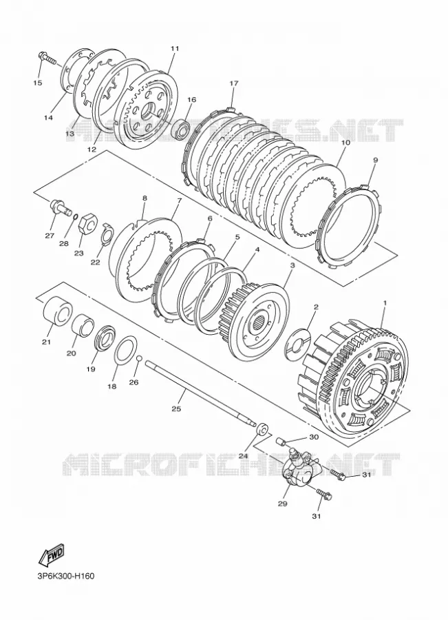 STARTMOTOR KOPPELINGS Yamaha MOTO 1300 2009 FJR ABS  FJR1300A