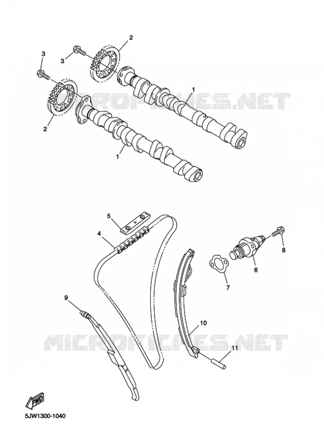 NOKKENAS / KETTING Yamaha MOTO 1300 2009 FJR ABS  FJR1300A