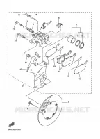 REMKLAUW ACHTER voor Yamaha FZ1NA 2009