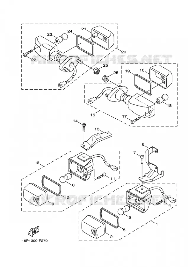KNIPPERLICHT Yamaha SCOOTER 50 2009 BOOSTER  XF50 BOOSTER X