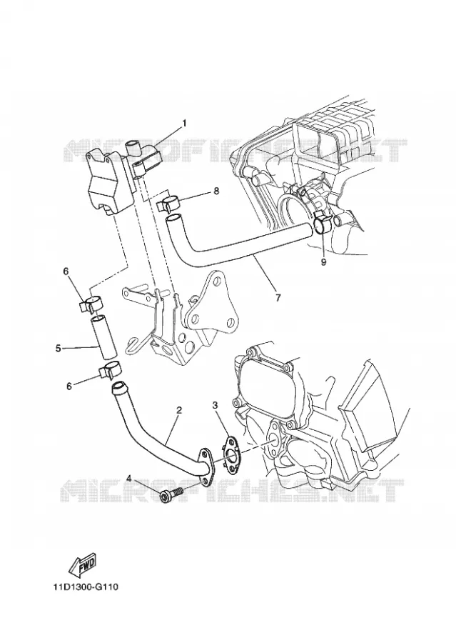 AIR INDUCTION SYSTEM AIS Yamaha MOTO 660 2009 XTZ TENERE  XT660Z TENERE