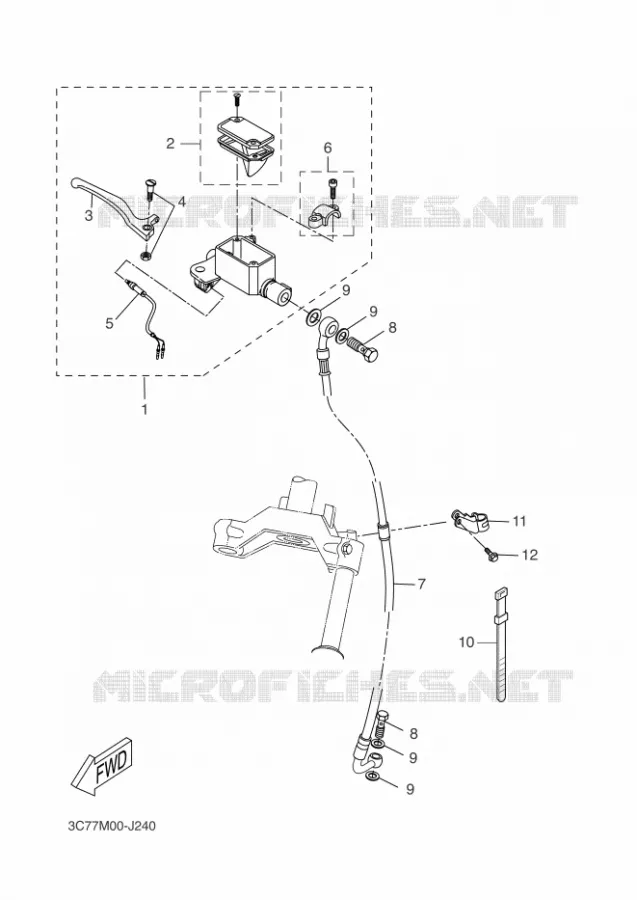 REMPOMP VOOR Yamaha SCOOTER 50 2009 STUNT NAKED  EW50N STUNT NAKED