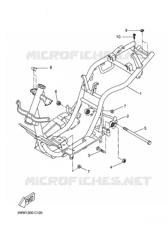 FRAME Yamaha SCOOTER 50 2009 BOOSTER  CW50