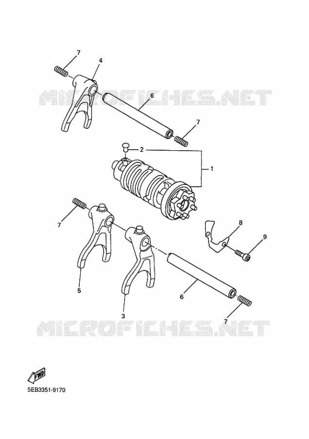 SCHAKELWALS Yamaha MOTO 600 2009 FZ6 S2  FZ6-NHG FZ6