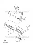 SCHAKEL STANG / PEDAAL voor Yamaha CRYPTON 135 X 2009