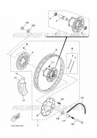 ACHTERWIEL 2 voor Yamaha DT50R 2010