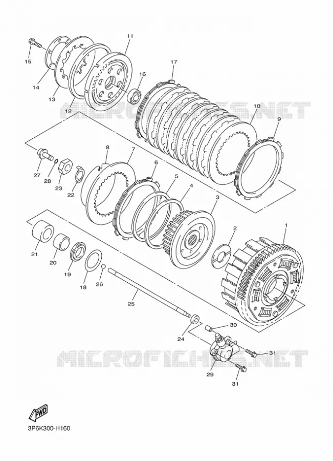 STARTMOTOR KOPPELINGS Yamaha MOTO 1300 2010 FJR  FJR1300A