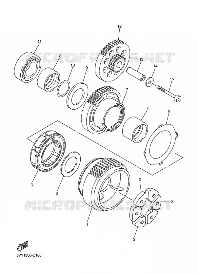 STARTMOTOR Yamaha MOTO 1000 2010 FZ1  FZ1-N