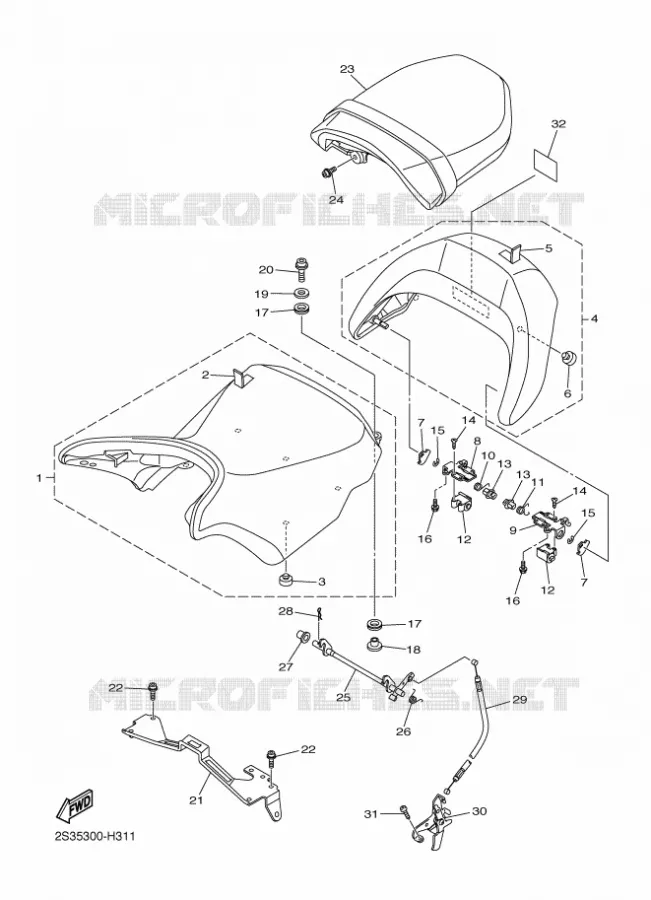 SELLE Yamaha MOTO 1700 2010 VMAX  VMX17