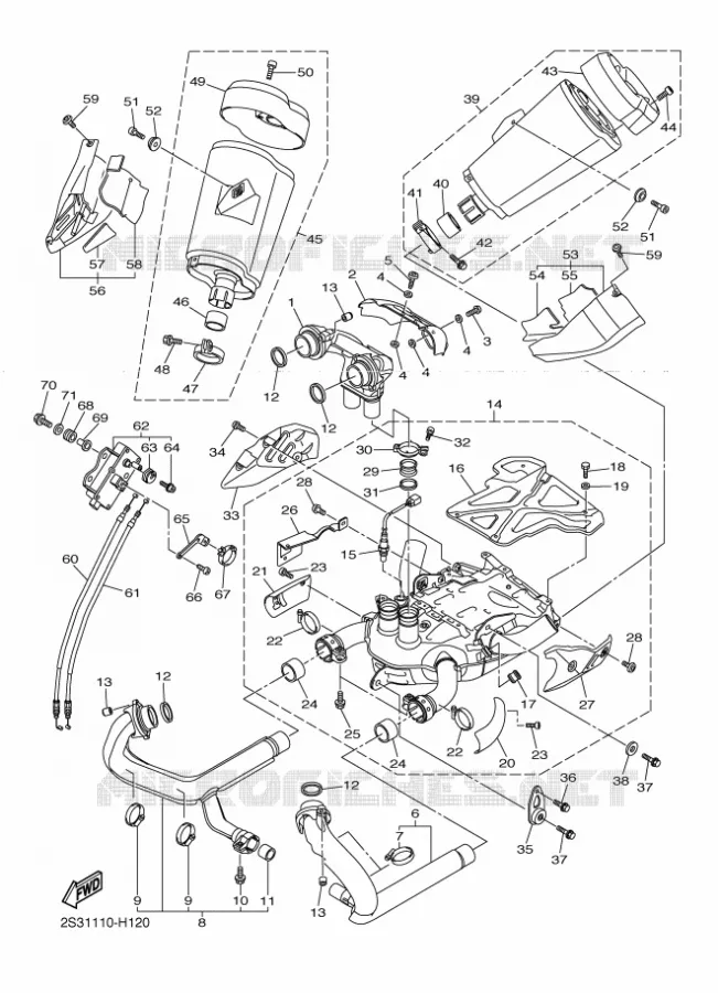 UITLAAT Yamaha MOTO 1700 2010 VMAX  VMX17