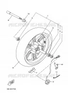 VOORWIEL voor Yamaha VP250 2010