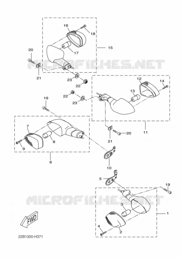 KNIPPERLICHT Yamaha MOTO 125 2010 WR-X  WR125X