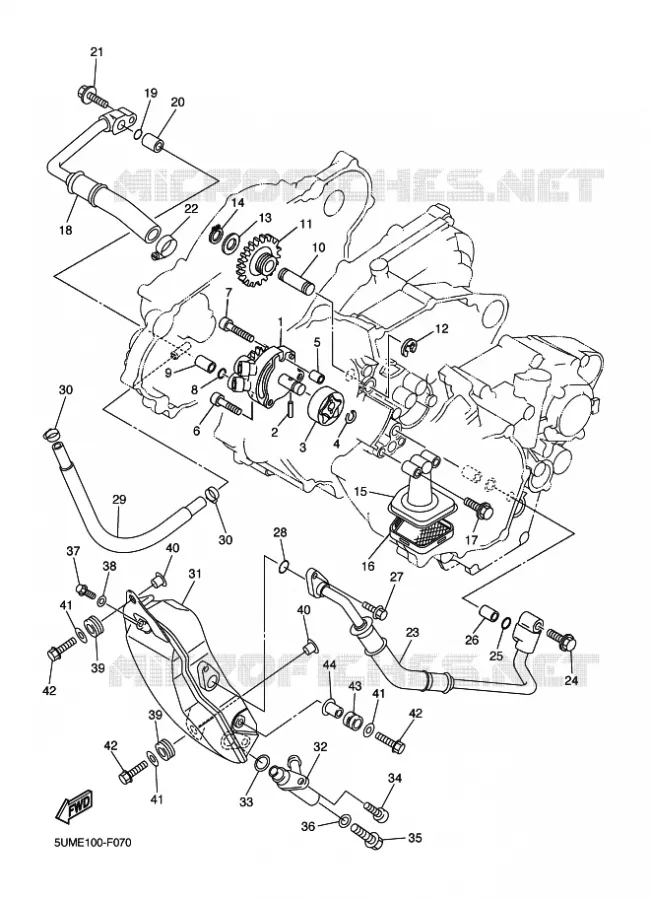 OLIEPOMP Yamaha MOTO 250 2010 WRF  WR250F