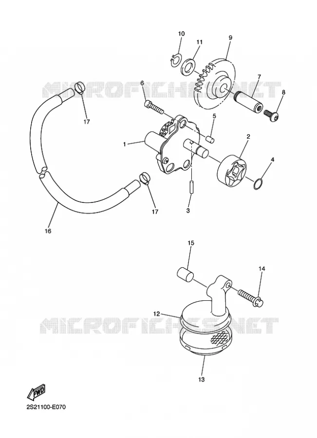 OLIEPOMP Yamaha MOTO 450 2010 WRF  WR450F