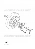 ACHTERWIEL voor Yamaha CYGNUS X 2010