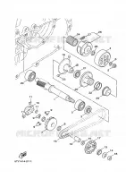 STARTMOTOR KOPPELINGS voor Yamaha CYGNUS X 2010