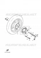 ACHTERWIEL voor Yamaha CYGNUS X 2010