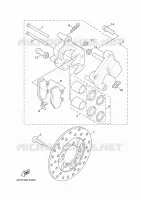 REMKLAUW VOOR voor Yamaha CYGNUS X 2010