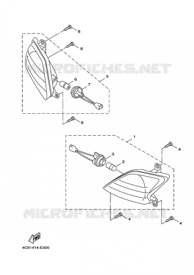 KNIPPERLICHT Yamaha SCOOTER 125 2010 CYGNUS  XC125