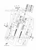 VOORVORK voor Yamaha XC125E 2010