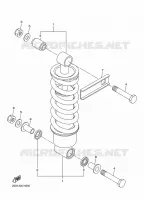 ACHTER SCHOKBREKER voor Yamaha DIVERSION 600 F 2010