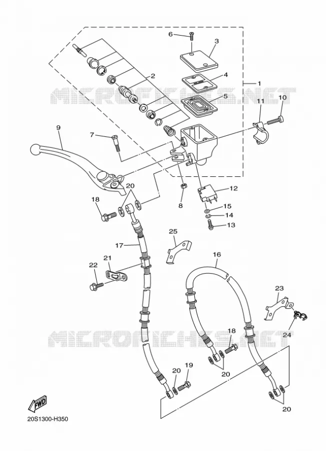 REMPOMP VOOR Yamaha MOTO 600 2010 XJ6 DIVERSION  XJ6F