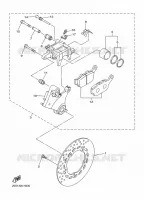 REMKLAUW ACHTER voor Yamaha XJ6 DIVERSION F ABS 2010