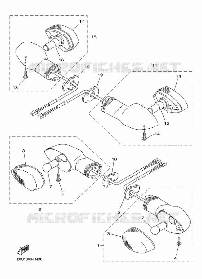 KNIPPERLICHT Yamaha MOTO 600 2010 XJ6  XJ6N