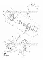 WATERPOMP / SLANGEN voor Yamaha XJ6 N 2010