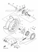 ACHTERWIEL voor Yamaha XJ6 N ABS 2010