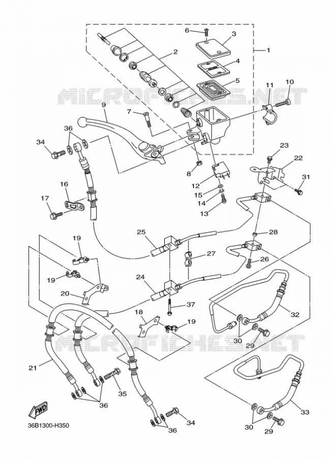 REMPOMP VOOR Yamaha MOTO 600 2010 XJ6  XJ6NA