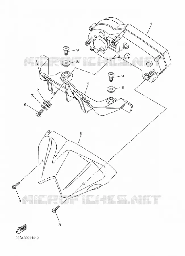 TELLERSET Yamaha MOTO 600 2010 XJ6  XJ6NA