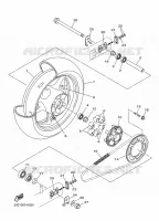 ACHTERWIEL voor Yamaha XJ6 DIVERSION 2010