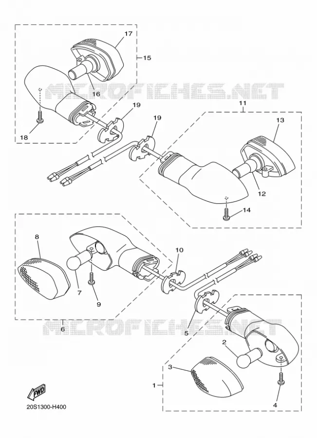 KNIPPERLICHT Yamaha MOTO 600 2010 XJ6 DIVERSION  XJ6S