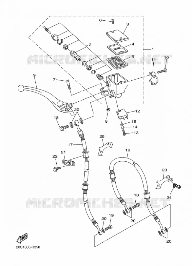 REMPOMP VOOR Yamaha MOTO 600 2010 XJ6 DIVERSION  XJ6S