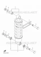 ACHTER SCHOKBREKER voor Yamaha XJ6 DIVERSION 2010