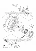 ACHTERWIEL voor Yamaha XJ6 DIVERSION 2010