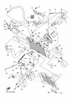 RADIATEUR / SLANG voor Yamaha XJ6 DIVERSION 2010