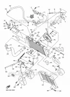 RADIATEUR / SLANG voor Yamaha XJ6 DIVERSION ABS 2010