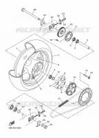 ACHTERWIEL voor Yamaha XJ6 DIVERSION ABS 2010