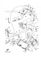 RADIATEUR / SLANG voor Yamaha TMAX 500 2010