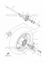 ACHTERWIEL voor Yamaha TMAX 500 ABS 2010